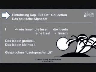 Kap. Einführung 01  Das deutsche Alphabet I