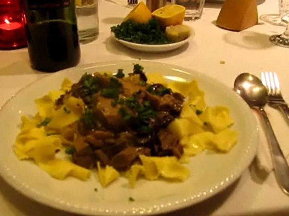 A1-A2 Hörtext Waldpilze auf Nudeln