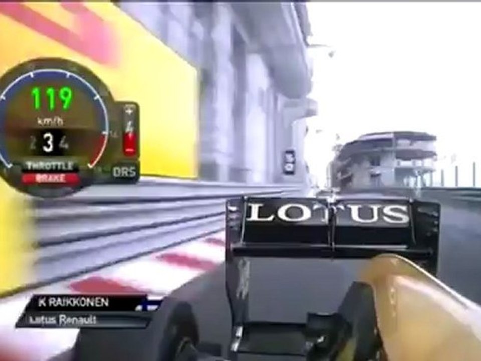 Monaco 2012 Kimi Räikkönen race onboard