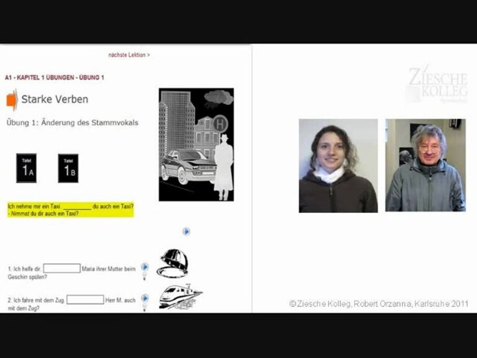 ziesche-elearning Kap. 01 Konjugation starke Verben S.01