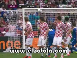 هدف إيطاليا الأول ضد كرواتيا