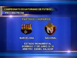 Horarios y árbitros Fecha 19 Etapa 1 Campeonato Ecuatoriano de Fútbol 2012