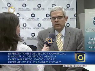 Conindustria advierte consecuencias negativas en Aragua por la Ley de Timbres Fiscales