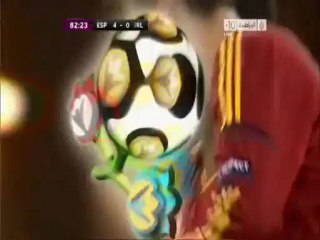 الهدف الرابع لاسبانيا أمام ايرلندا