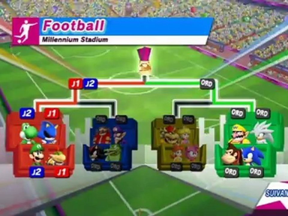 Mario et Sonic aux Jeux Olympiques de Londres 2012 - Football (Co-op)