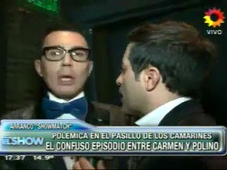 Confuso episodio en los camarines casi desata una nueva guerra entre Carmen Barbieri y Polino