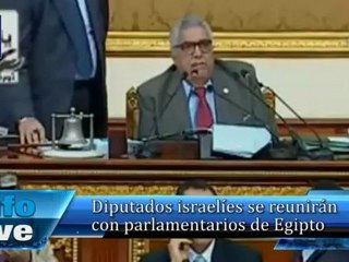 Diputados israelíes se reunirán con parlamentarios de Egipto
