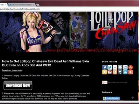 How to Get Lollipop Chainsaw Evil Dead Ash Williams Skin DLC