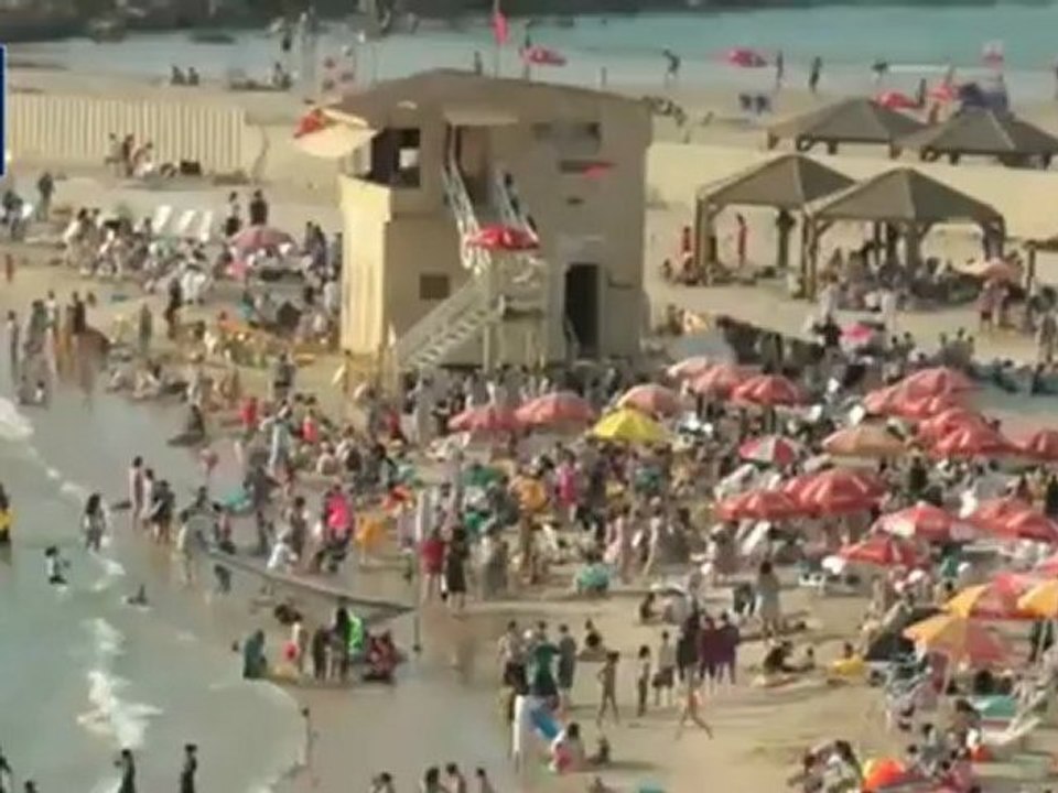 شواطئ تل ابيب مغلقة