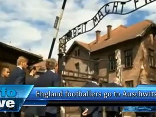 England footballers go to Auschwitz