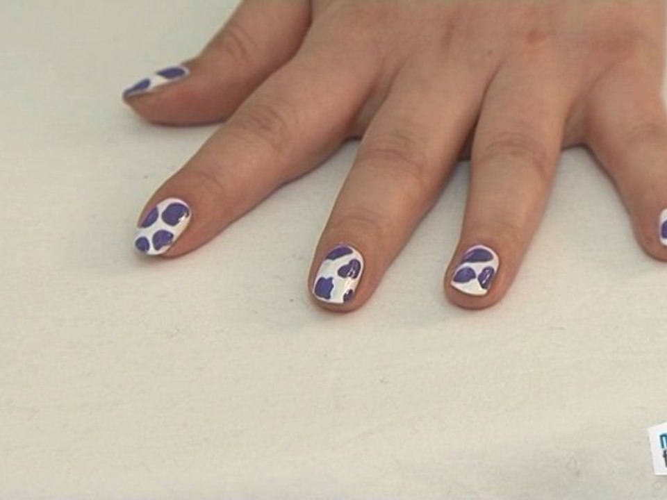 Tuto Nail Art Vache Milka