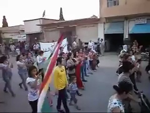 Syria فري برس الحسكه عامودا الخميس لاجل تاسيس اول حركة كوردية في سوريا واستعدادآ لساعة الصفر 14 6 2012 ALhasaka