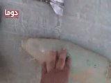 Syria فري برس  ريف دمشق القدائف التي قصف بها دوما 13 6 2012 Damascus