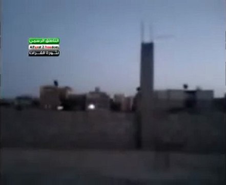 Syria فري برس دير الزور أصوات إنفجارات ضخمة جداً في سماء دير الزور ـ13ـ6ـ2012 Deirezzor