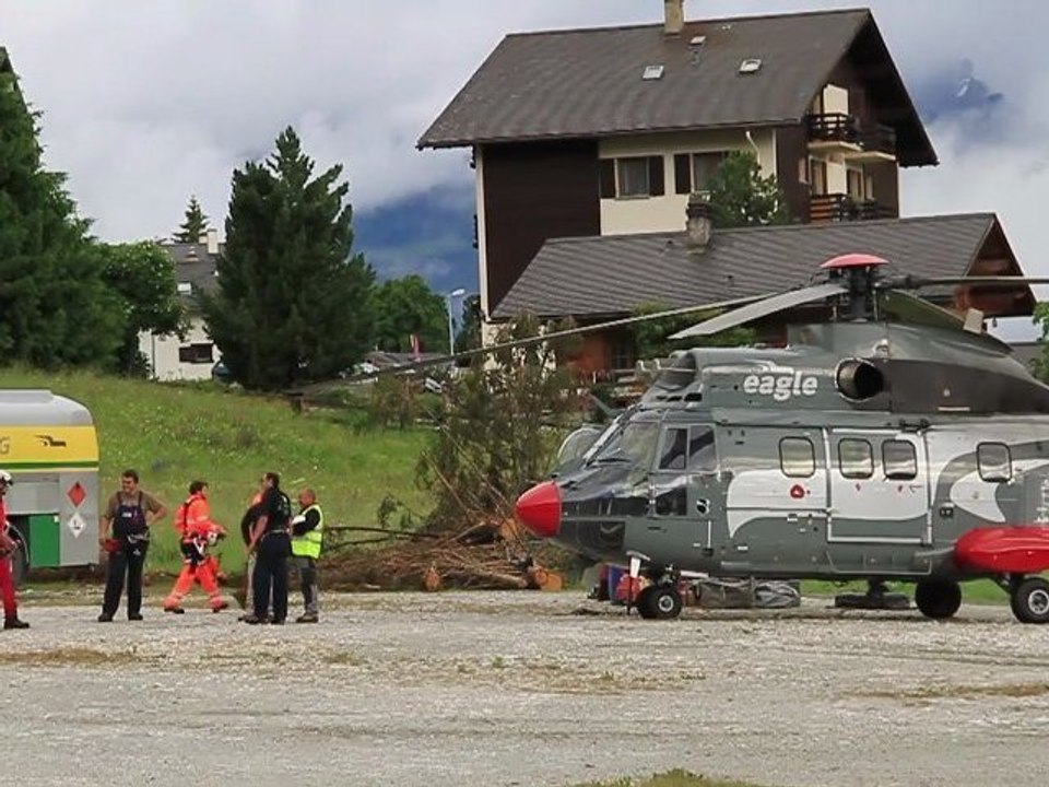Val d'Anniviers Video - Démontage pylônes télécabine Vercorin