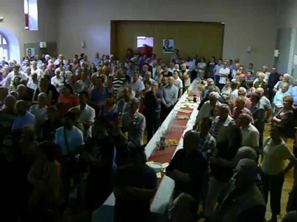 Legislatives 2012 /// On fête la victoire à Veyre Monton//4ème Circonscription du Puy de dôme ..Jean-Paul Bacquet .Sylvie Maisonnet..