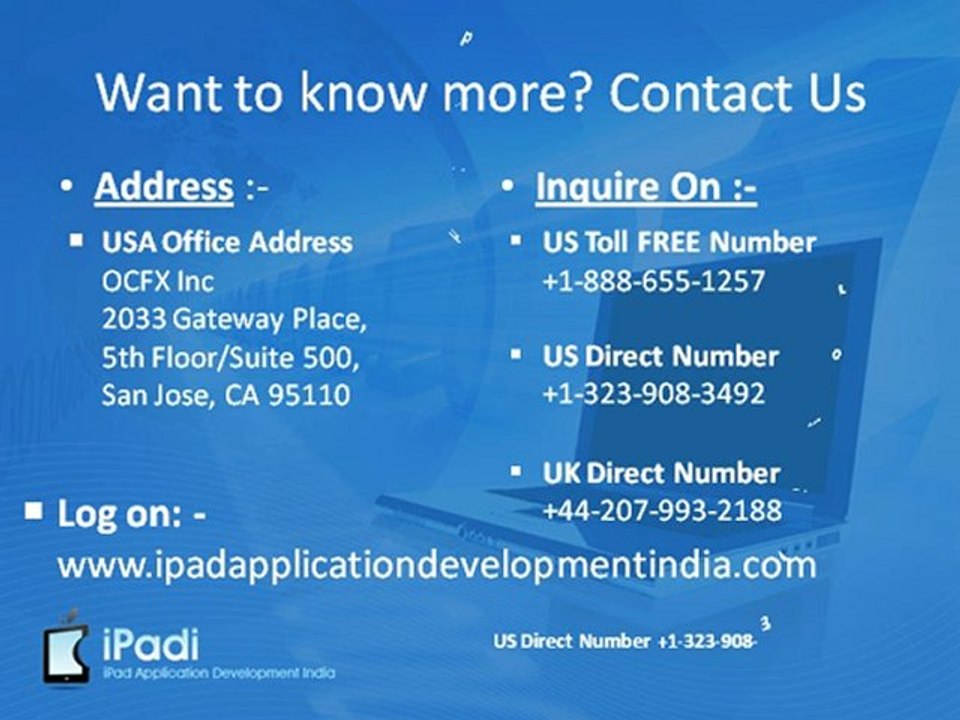 iPad Web App Development
