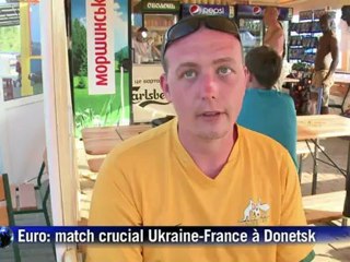 France-Ukraine: déferlement de supporteurs ukrainiens à Donetsk