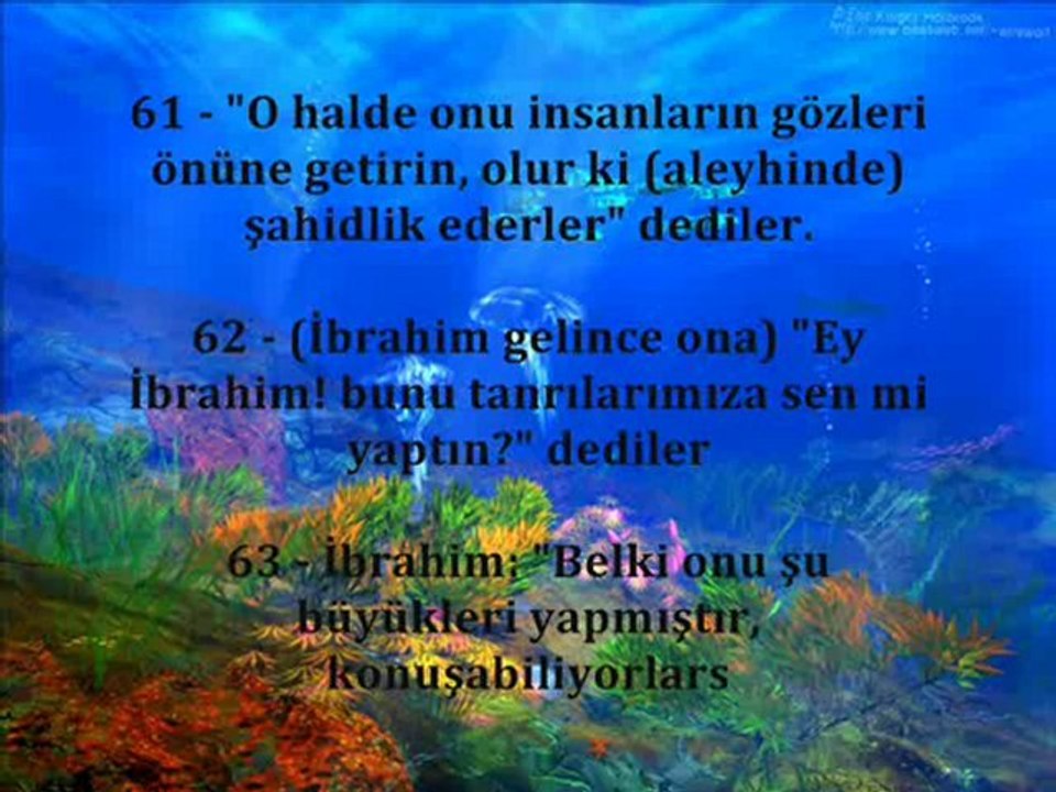 Enbiya Suresi ( Her Nefis Ölümü Tadacaktır )