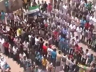 Syria فري برس درعا مليحة العطش  مظاهرة خرجت في جمعة الاستعداد التام للنفير العام 15 6 2012 Daraa