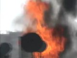 Syria فري برس حمص احتراق البيوت في جورة الشياح جراء القصف العشوائي 15 6 2012 Homs