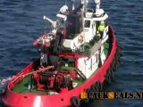 MS ALBATROS Schlepper unterstützt beim Ablegen