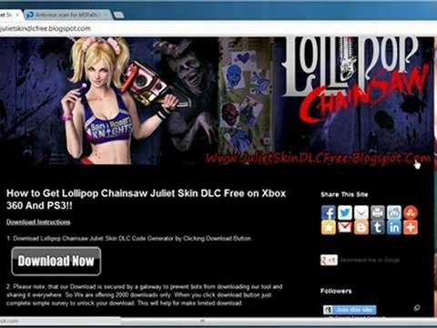 Lollipop Chainsaw Juliet Skin DLC Free on Xbox 360 And PS3