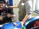Rekord świata Kostka Rubika  28,8 s. Marcel Endrey