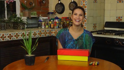 Colorera con caja de zapatos