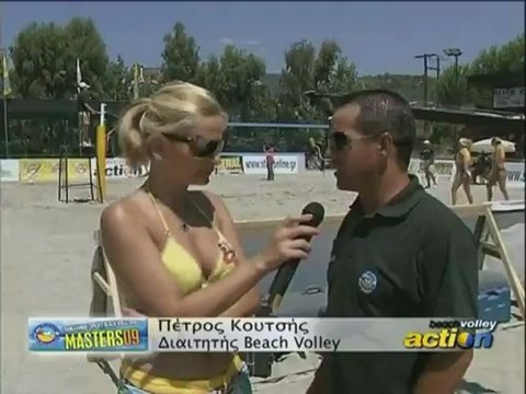 Beach volley action Open Ραχών 2009