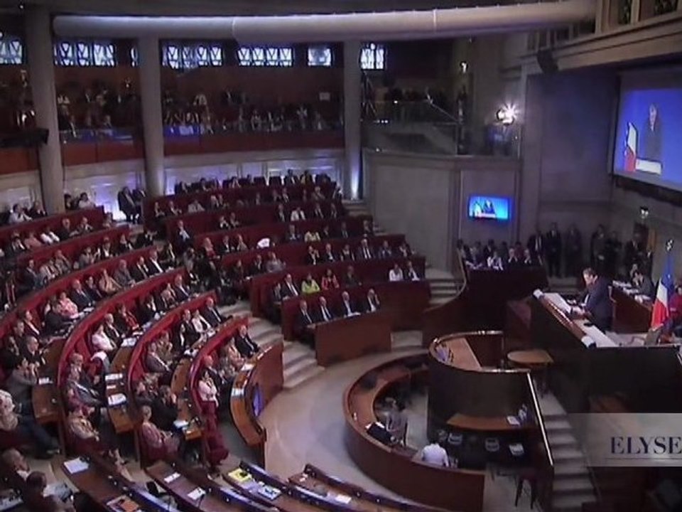 Reportage lors de l'intervention du Président au CESE (Conseil Economique Social et Environnemental)