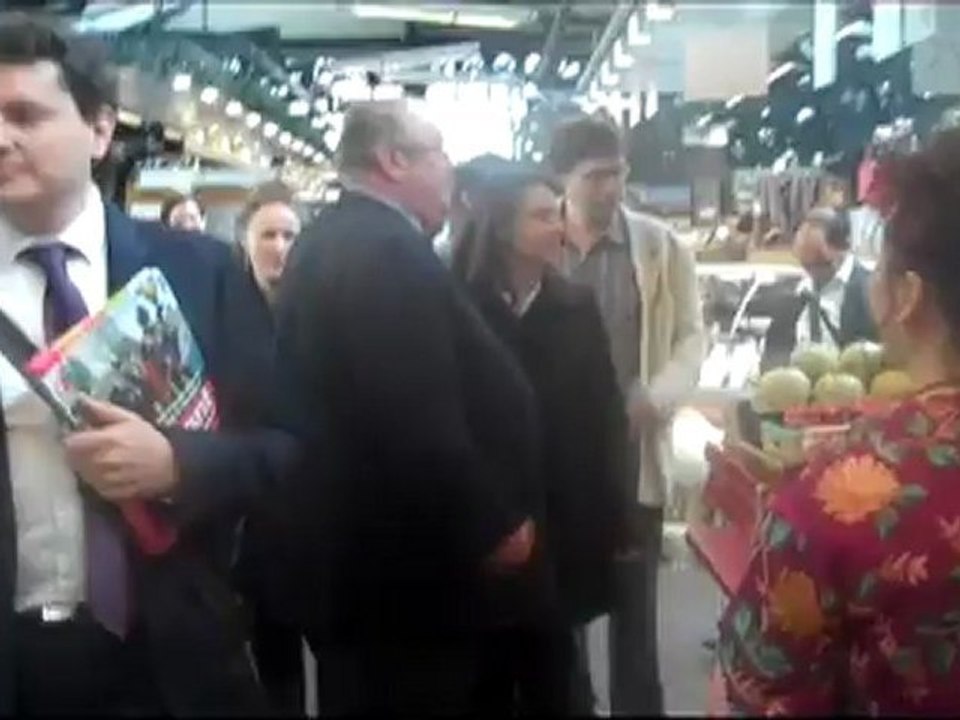 Cécile Duflot et Daniel Vaillant en campagne (1)