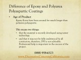 Difference of Epoxy Coatings & Polyurea Polyaspartic Coatings