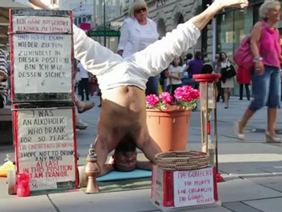Upside down guy