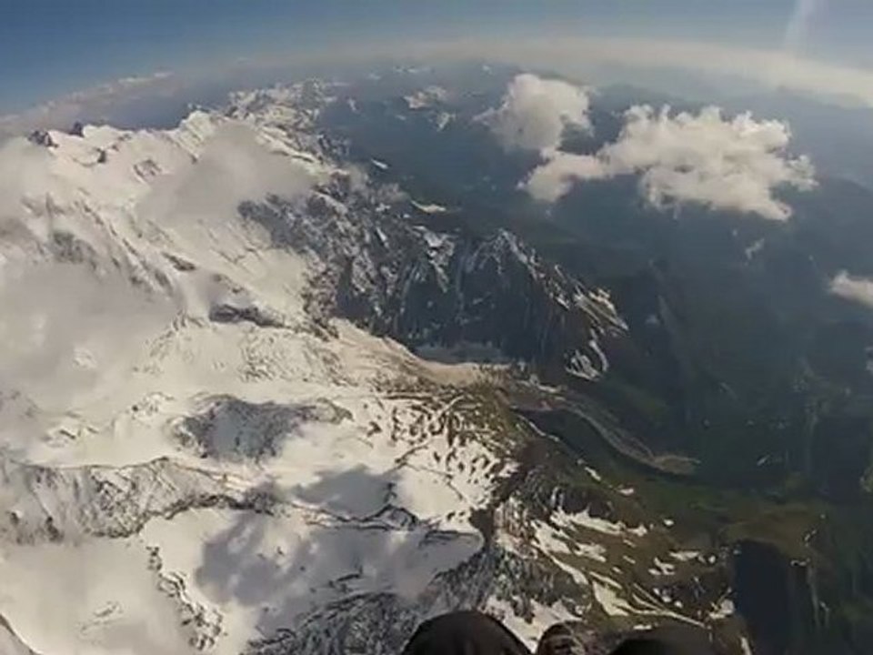 Mont Blanc en paramoteur (4400m)