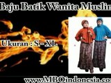 Baju Batik Wanita Muslim Kode SRI 001 A-B | SMS : 081 945 772 773