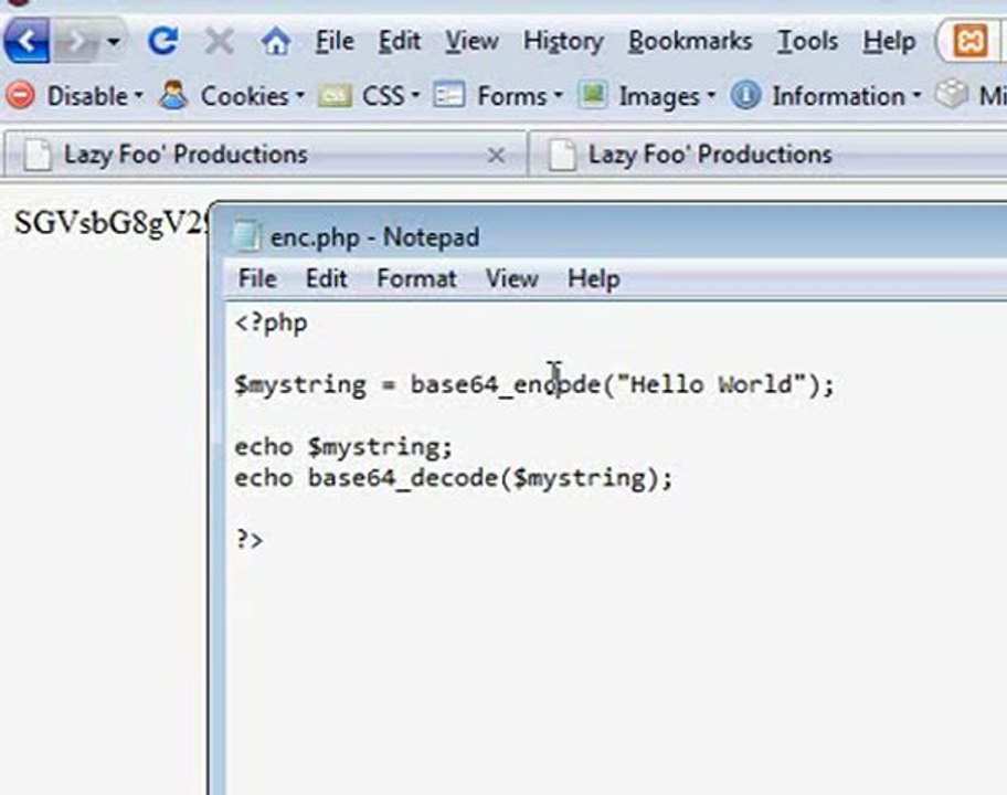 How to encrypt in php