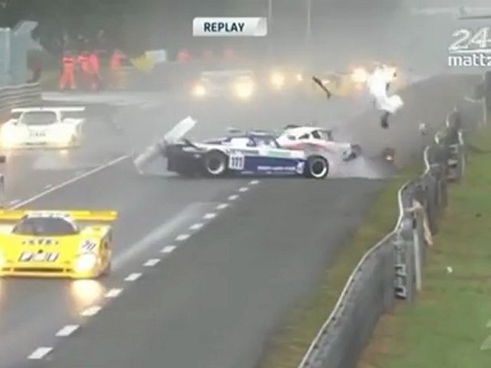 Le Mans Legends Race Groupe C 2012 Huge crash start