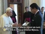 Benedict al XVI-lea s-a întâlnit cu preşedintele Adunării Generale ONU