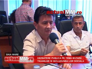 Dezbatere publica pe tema mutarii tiganilor si incluziunea lor sociala 2