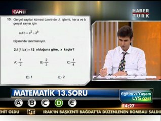 16.06.2012 Lys-1 Matematik soru çözüm kısım-1