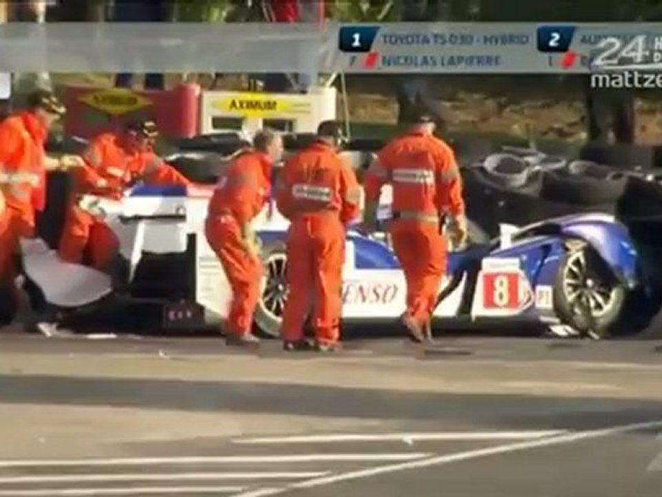 24 h du Mans 2012 : Anthony Davidson Huge Crash