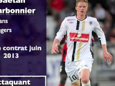 Gaetan Charbonnier, attaquant d'Angers suivi par les Girondins