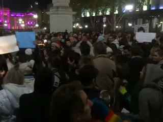 Argentine- Manifestation Plaza de Mayo contre l'impossibilité de changer les devises.
