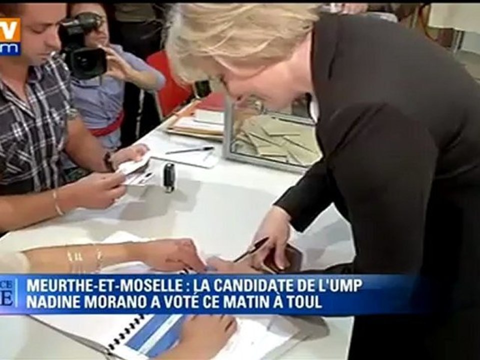 Nadine Morano a voté à Toul