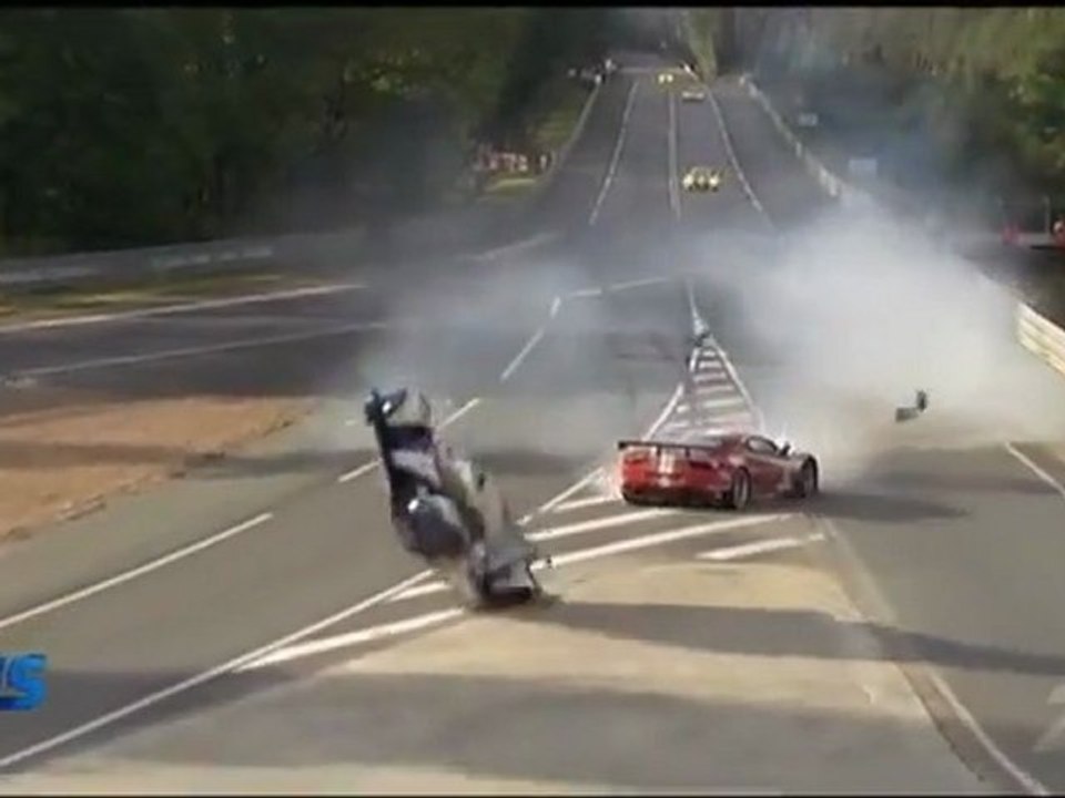 Crash aux 24 heures du Mans (Anthony Davidson)