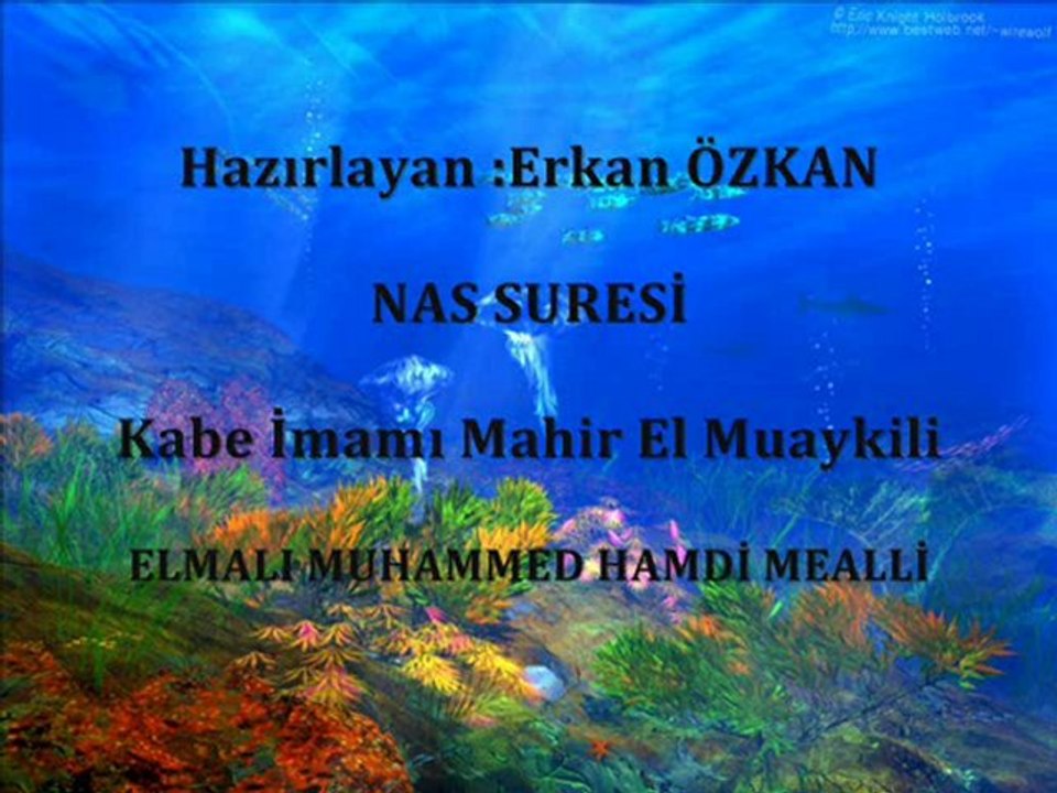 Elmalı Hamdi Mealli Felak Suresi ve Nas Suresi