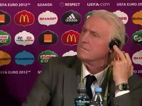 Ireland Spain Euro 2012 post match press conference