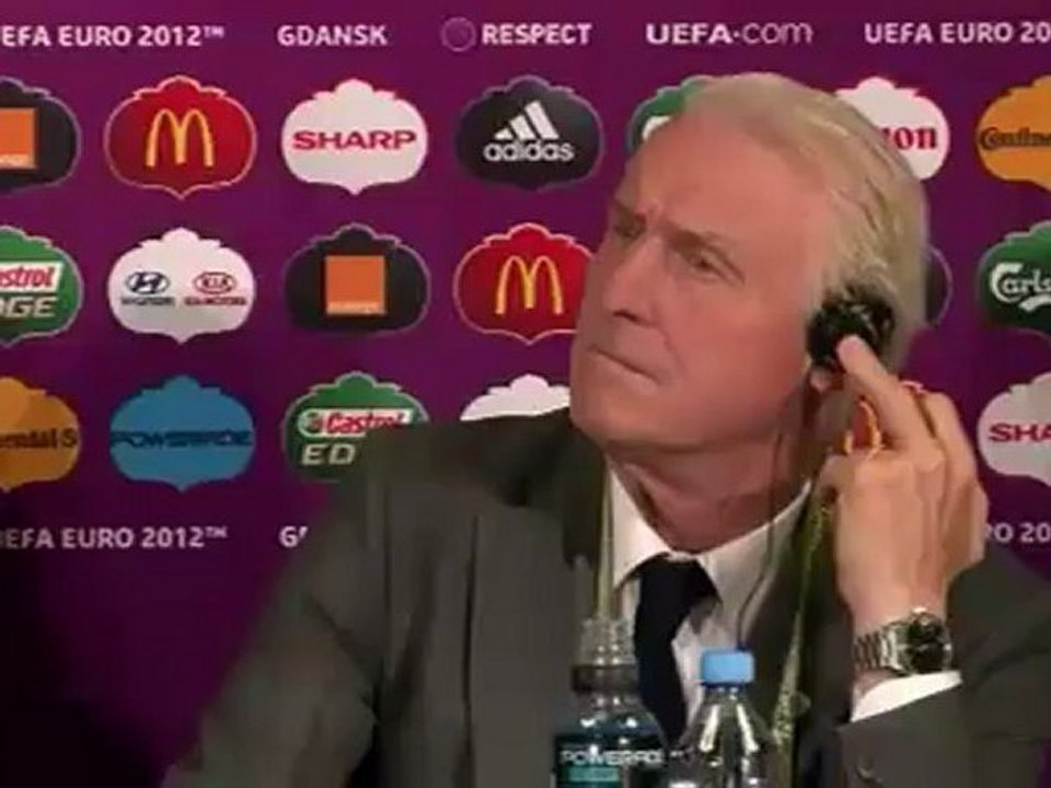 Ireland Spain Euro 2012 post match press conference