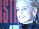 Sharon Stone, de visita fugaz en Madrid